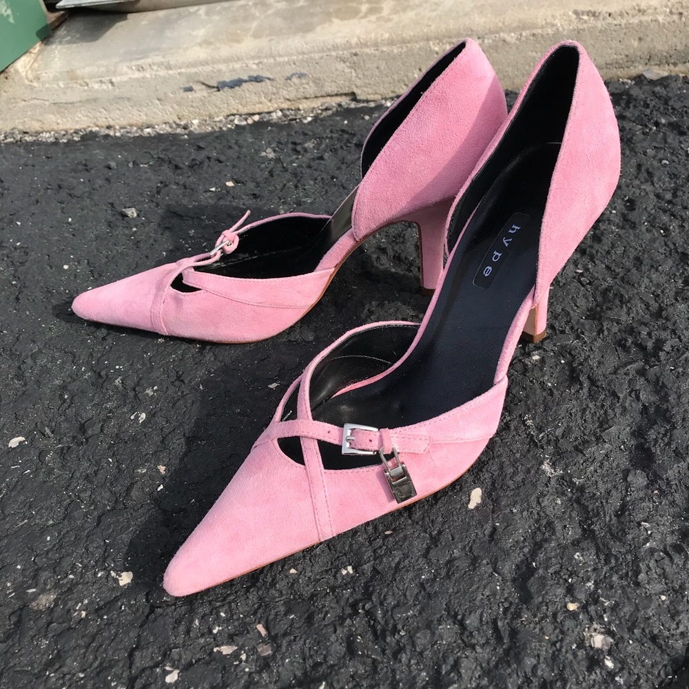 Pink Suede Woman’s shoes ..
